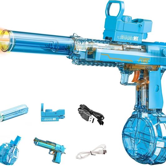 Pistola de Agua Eléctrica con Luces LED