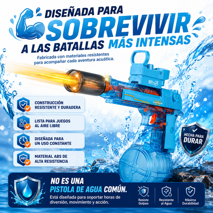 Pistola de Agua Eléctrica con Luces LED