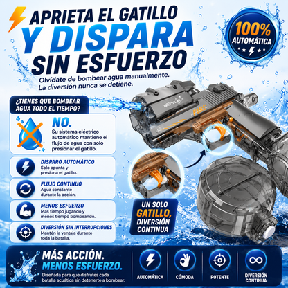 Pistola de Agua Eléctrica con Luces LED